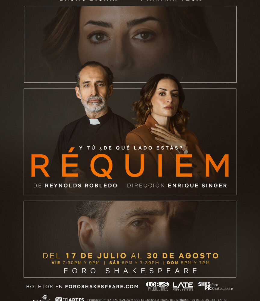 Bruno Bichir y Marimar Vega protagonizan Réquiem