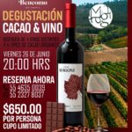 Degustación Cacao y vino
